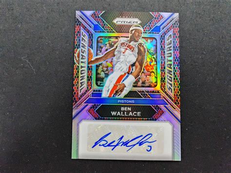 2023 24 Panini Prizm Rasheed Wallace Sc球星卡 Pz 活塞 拉希德华莱士 蛇皮 签字 15编 卡品如图