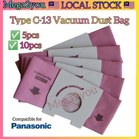 🇲🇾 Replacement For Panasonic Vacuum Cleaner Dust Bag Type C 13 C13 Vacum Bag Mc Cg333 Mc 3310 Mc