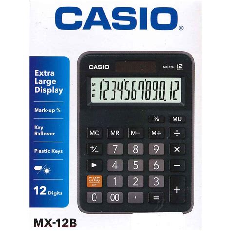 Casio Mx B Bk Digits Calculator Original Instant Unity