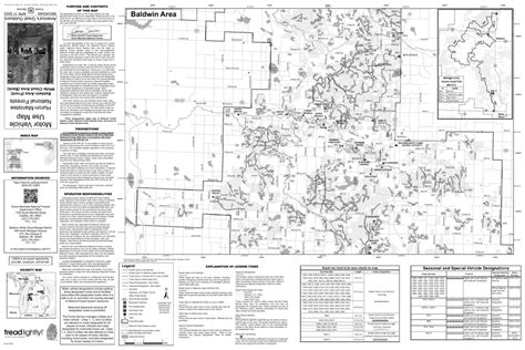 Huron-Manistee NF MVUM Baldwin North Map by US Forest Service R9 ...