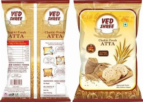 Vedshree Atta Indian Premium Chakki Wheat Flour Kg Packaging Type