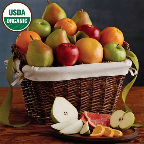 Organic Fruit Gift Basket | Fruit basket gift, Organic fruit, Fruit