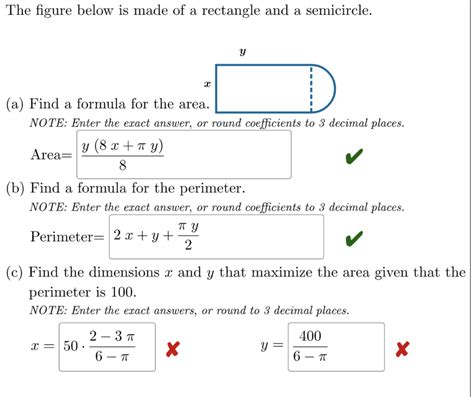 Solved The Figure Below Is Made Of A Rectangle And A Chegg