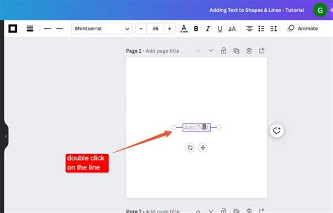 How to Add Text to a Line or Shape in Canva?