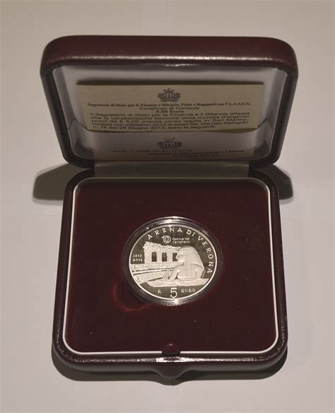 San Marino Euro Silver Coin Th Anniversary Of The Verona