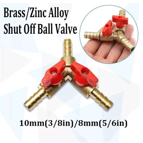 VANNE BILLE D Arr T Y 3 Voies De Haute Qualit Avec Raccord 8 Mm Pour