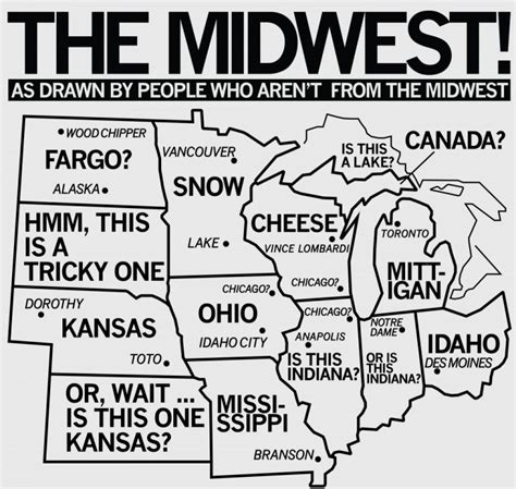 Map Of Midwest Usa States And Capitals Region Of United States