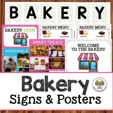 Bakery Dramatic Play Pack