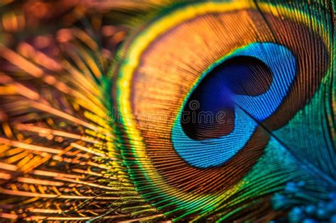 This Close Up Photo Showcases The Vibrant And Intricate Feathers Of A