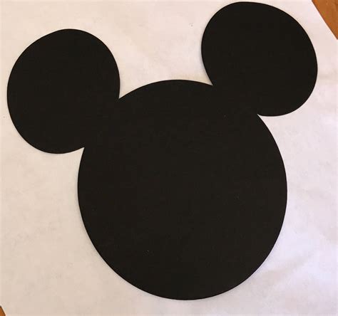 Mickey Mouse Head Cut Outs Pack Of 8 Etsy