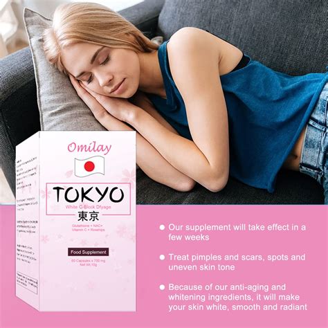 Omilay Tokyo Vitamin C Glutathione Capsules Skin Whitening Sleep Aid