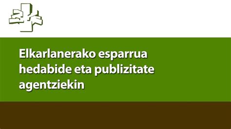 Elkarlanerako Esparrua Hedabide Eta Publizitate Agentziekin Izaskun