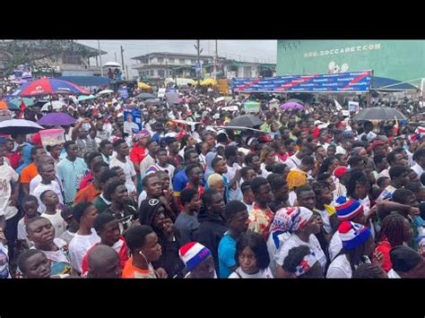 Bawumia Kennedy Agyapong Shake Mpraeso With Massive Crowd During