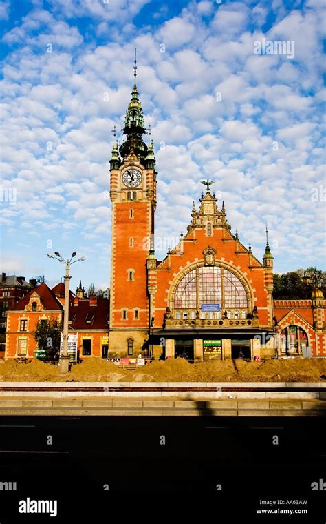 Railway Station Gdansk Glowny Poland Stock Photo Alamy