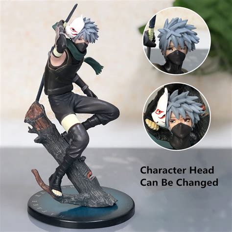 Boneco Naruto Shippuden Anbu Ninja Dark Hatake Kakashi Cm Pvc Action