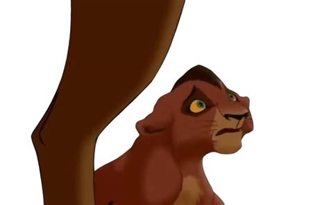 Kovu hides behind Zira by DracoAwesomeness on DeviantArt