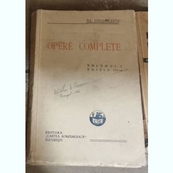 Al Odobescu Opere Complete Vol Editia A Iii A