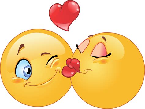 Kiss On The Cheek Emoticon