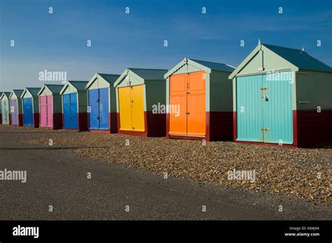 Brighton beach huts Stock Photo - Alamy