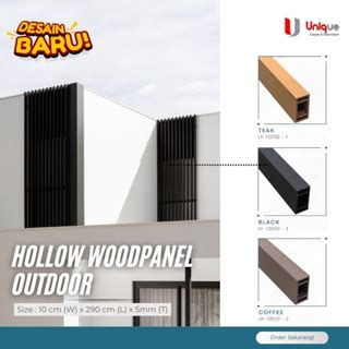 Jual WPC Hollow Panel Kisi Partisi Holo Pembatas Ruangan Minimalis