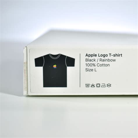 Apple Logo T-shirt (black, rainbow logo, L, 2017) – mattjfuller.com