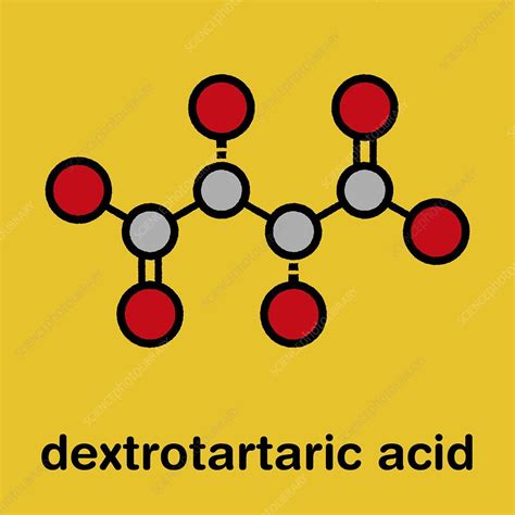 Tartaric Acid Molecule Illustration Stock Image F0305402 Science Photo Library