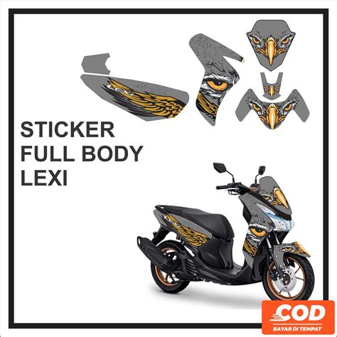 Jual Stiker Motor Striping Lexi Decal Variasi Sticker Yamaha Lexi Full