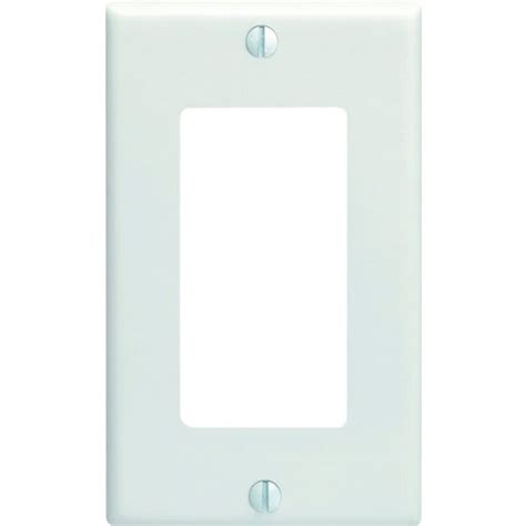 Leviton Decora 1 Gang Wall Plate Ivory Hd Supply