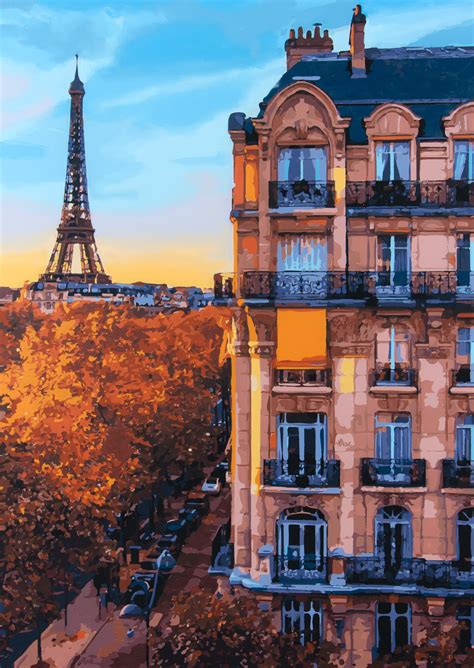 Autumn In Paris Painting By Marco Barberio Artmajeur