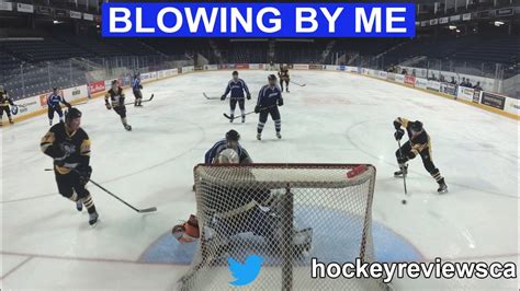 Pucks Blowing By Me Blades Beer League Hockey Goalie Gopro Youtube