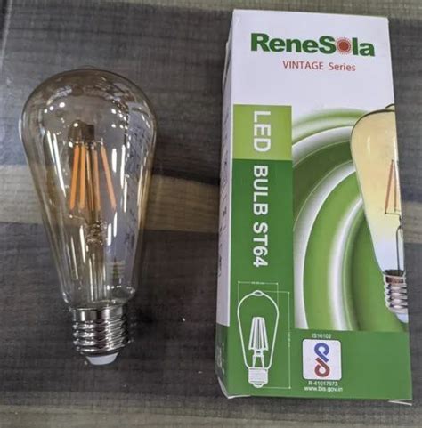 W Renesola St Led Filament Bulb Warm White At Piece In