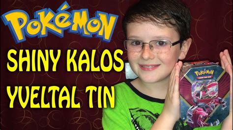 Opening A Pokemon Yveltal EX Shiny Kalos Tin YouTube