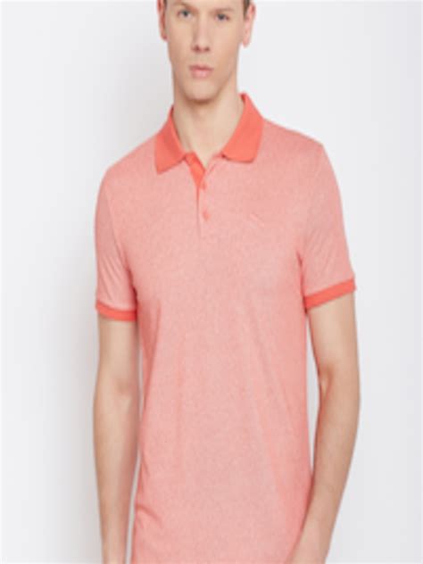 Buy Puma Men Coral Pink Solid Polo Collar T Shirt Tshirts For Men 6706381 Myntra