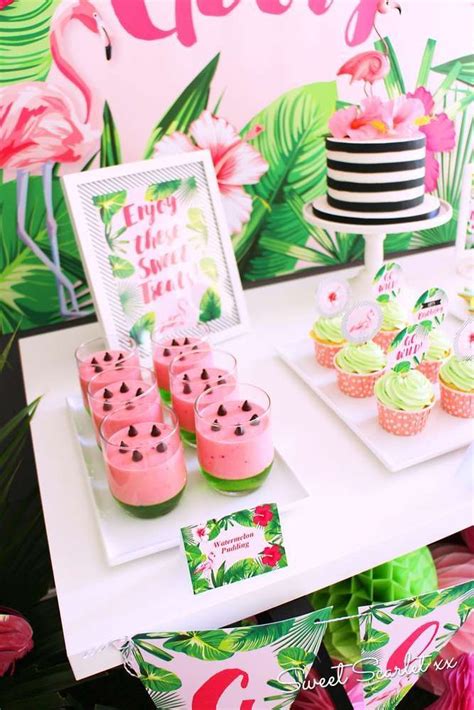 Flamingos Birthday Party Ideas Photo 4 Of 18 Flamingo Party Decor