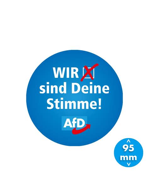 AfD Fanshop Aufkleber Deine Stimme