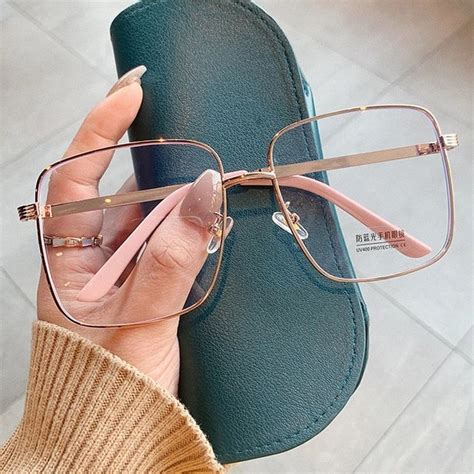 Square Anti Blue Light Glasses Frame For Women In 2023 Glasses Women