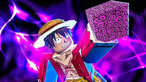 Eu Comi A Fruta Do Monkey D Luffy Blox Fruits Youtube