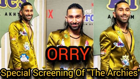 Celebrity Orry Out Of The Bigg Boss House Arrives For Special Screening