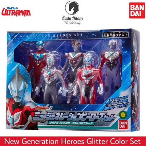 Bandai Ultra Hero Series Ex Ultraman New Generation Heroes Set Glitter Lazada Indonesia