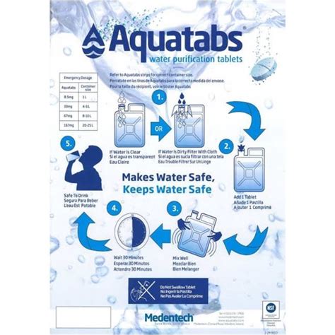 E1 Aquatabs Water Purification Tablet Lazada PH