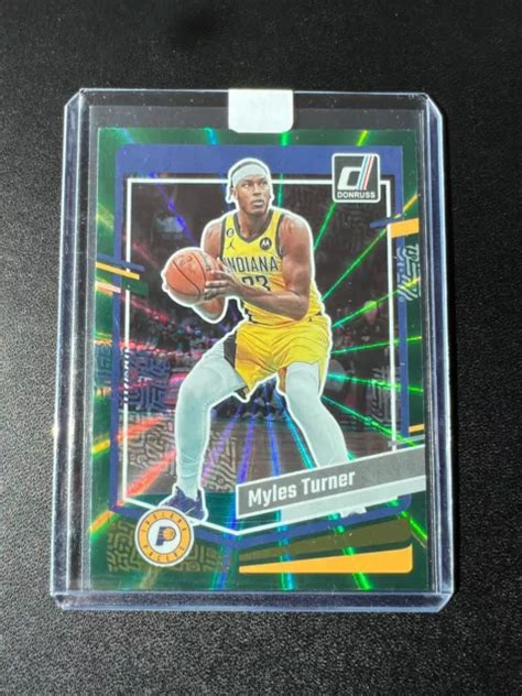 Myles Turner Panini Donruss Basketball Laser Holo Vert Eur