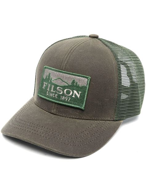 Filson Logo Patch Baseball Cap In Gray For Men Lyst