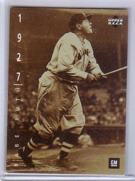 Babe Ruth Upper Deck General Motors Ken Burns Baseball Yankees