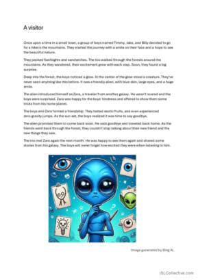 Alien English Esl Worksheets Pdf Doc