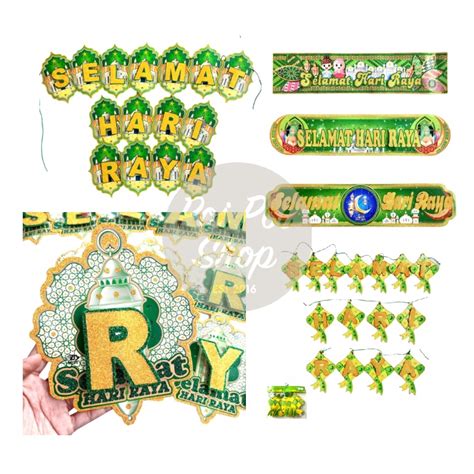 Jual Banner Selamat Hari Raya Dekorasi Hiasan Idul Fitri Lebaran