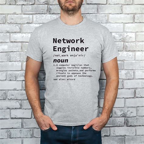 Network Engineer Definition Shirt Funny Tech Tee Computer Science