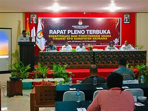 Pleno Terbuka Rekapitulasi Dan Perhitungan Suara Tingkat Kabupaten