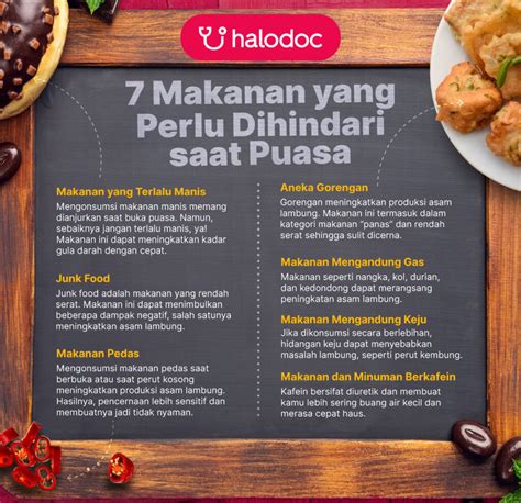 Ini Makanan Yang Perlu Dihindari Saat Menjalankan Ibadah Puasa