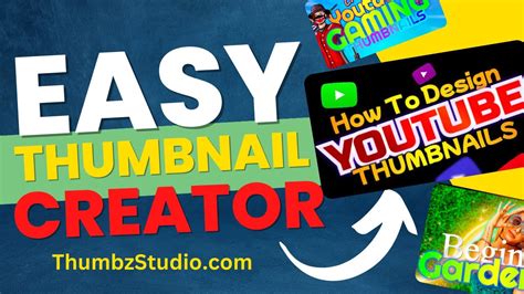 Easy Youtube Thumbnail Creator Tool For Youtube Thumbnails Youtube