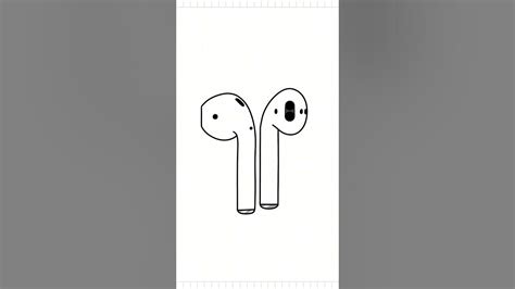 How To Draw Airpods 🎧 Youtube